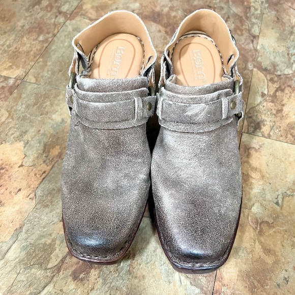 Born Hudson Taupe Distressed Clogs - Picture 5 of 6